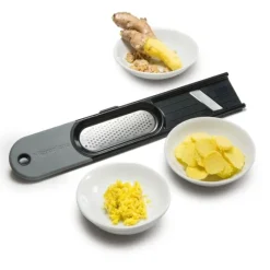 Microplane Ingwer Reibe 3-in-1 Schwarz- Küchenhelfer