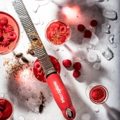 Microplane Premium Zester/Reibe Granatapfelrot- Küchenhelfer