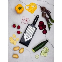Microplane V-Hobel mit Julienne Einsatz- Küchenhelfer
