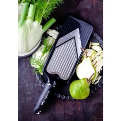 Microplane V-Hobel mit Julienne Einsatz- Küchenhelfer