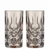 Nachtmann Noblesse Longdrinkglas Taupe 2er Set- Spirituosengläser