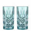 Nachtmann Noblesse Longdrinkglas Aqua 2er Set- Spirituosengläser