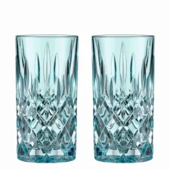 Nachtmann Noblesse Longdrinkglas Aqua 2er Set- Spirituosengläser