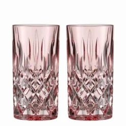 Nachtmann Noblesse Longdrinkglas Rosé 2er Set- Spirituosengläser