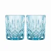Nachtmann Noblesse Whiskybecher Aqua 2er Set- Spirituosengläser