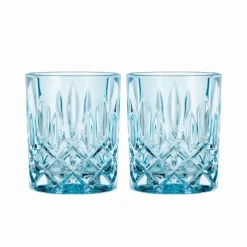 Nachtmann Noblesse Whiskybecher Aqua 2er Set- Spirituosengläser