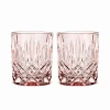 Nachtmann Noblesse Whiskybecher Rosé 2er Set- Spirituosengläser