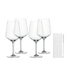Nachtmann Tastes Good Cocktail-Spritz-Glas 4er Set mit Glastrinkhalmen- Universalweingläser