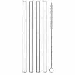 Nachtmann Tastes Good Gin & Tonic-Glas mit Glastrinkhalm 4er Set- Spirituosengläser