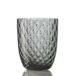 NasonMoretti Idra Wasserglas Grau Balloton- Wassergläser