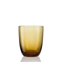 NasonMoretti Idra Wasserglas Amber Rigadin Ritorto- Wassergläser