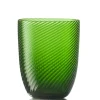 NasonMoretti Idra Wasserglas Grün Rigadin Ritorto- Wassergläser