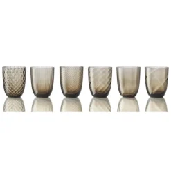 NasonMoretti Idra Wasserglas Braun Rigadin- Wassergläser