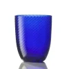 NasonMoretti Idra Wasserglas Königsblau Rigadin Ritorto- Wassergläser