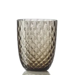 NasonMoretti Idra Wasserglas Braun Balloton- Wassergläser