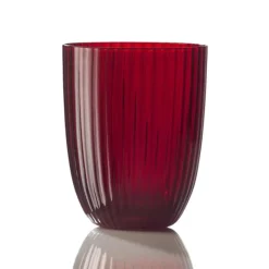 NasonMoretti Idra Wasserglas Rot Rigadin- Wassergläser