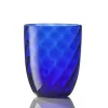 NasonMoretti Idra Wasserglas Königsblau Ottico Torse- Wassergläser