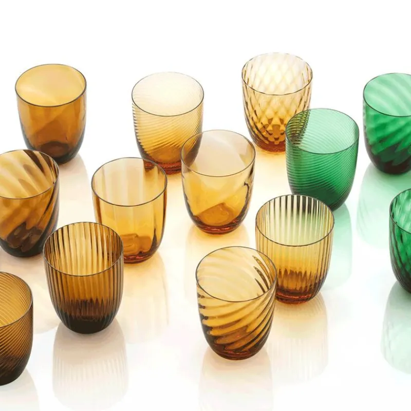 NasonMoretti Idra Wasserglas Amber Lente- Wassergläser