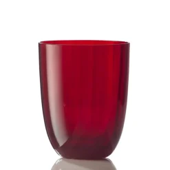 NasonMoretti Idra Wasserglas Rot Ottico- Wassergläser