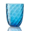 NasonMoretti Idra Wasserglas Aquamarin Ottico Torse- Wassergläser