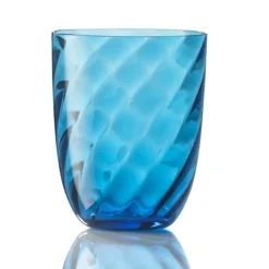 NasonMoretti Idra Wasserglas Aquamarin Ottico Torse- Wassergläser