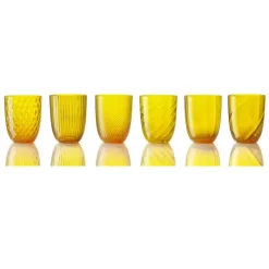 NasonMoretti Idra Wasserglas Gelb Rigadin- Wassergläser