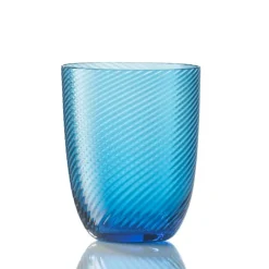 NasonMoretti Idra Wasserglas Aquamarin Rigadin Ritorto- Wassergläser
