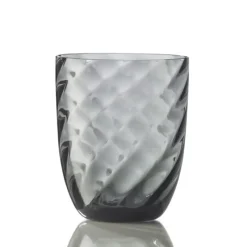 NasonMoretti Idra Wasserglas Grau Ottico Torse- Wassergläser