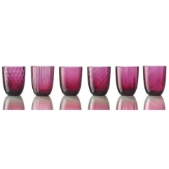 NasonMoretti Idra Wasserglas Pink Lente- Wassergläser
