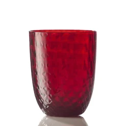 NasonMoretti Idra Wasserglas Rot Balloton- Wassergläser