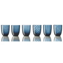 NasonMoretti Idra Wasserglas Dunkelblau Lente- Wassergläser