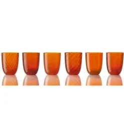 NasonMoretti Idra Wasserglas Orange Sortierung- Wassergläser