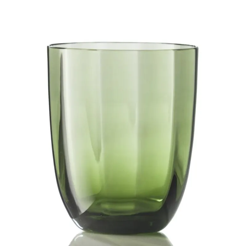 NasonMoretti Idra Wasserglas Flaschengrün Ottico- Wassergläser