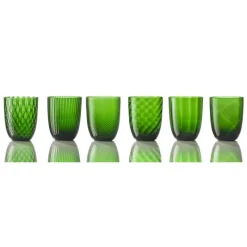 NasonMoretti Idra Wasserglas Grün Rigadin- Wassergläser