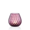 NasonMoretti Windlicht Macrame 12 cm Violett- Kerzenhalter