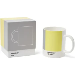 Pantone Porzellan-Becher COY 2021 Ultimate Gray & Illuminating- Geschirr (3)