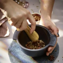 Peugeot Appolia Mörser und Stößel Schiefergrau 14 cm- Küchenhelfer