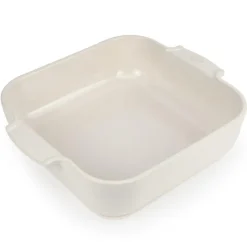 Peugeot Appolia Quadratische Auflaufform 28 cm Ecru- Kochgeschirr