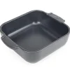 Peugeot Appolia Quadratische Auflaufform 21 cm Schiefergrau- Kochgeschirr