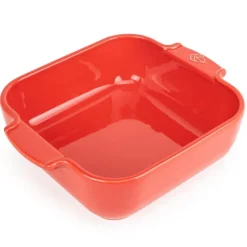 Peugeot Appolia Quadratische Auflaufform 21 cm Rot- Kochgeschirr