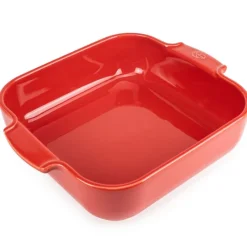 Peugeot Appolia Quadratische Auflaufform 28 cm Rot- Kochgeschirr
