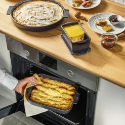 Peugeot Appolia Rechteckige Auflaufform 32 cm Schiefergrau- Kochgeschirr