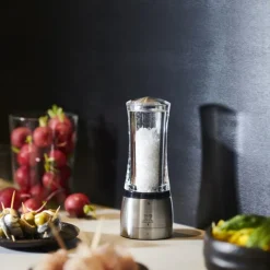 Peugeot Daman Salzmühle Edelstahl Acryl U´Select 16 cm- Küchenhelfer