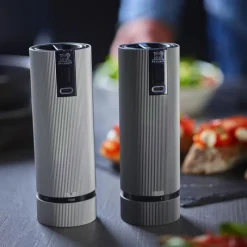 Peugeot Line Duo Elektrische Pfeffer- und Salzmühle U’Select Z Carbon 15 cm- Küchenhelfer