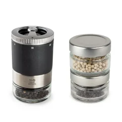 Peugeot Maestro Geschenkset Pfefferbar u'Select Graphit 11 cm mit Premium-Pfeffergläsern- Küchenhelfer