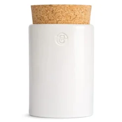 Pfeffersack & Soehne Keramikdose mit Korken Weiß- Aufbewahrung (3)