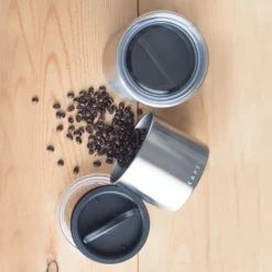 Planetary Design Airscape Edelstahl-Aromabehälter Klein Silber Gebürstet- Kaffee & Tee