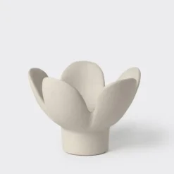 Räder Kerzenhalter Blume Beige- Kerzenhalter