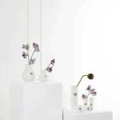 Räder Kugelvase Herz Silber- Vasen