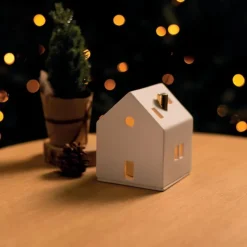 Räder Lichthaus mit goldenem Schornstein- Kerzenhalter